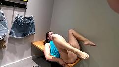 Esposa transando com chupada no camarim do outlet mall