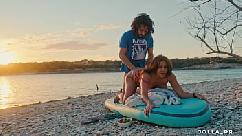 Nosso jeito de curtir um pôr do sol no texas é um pouco diferente