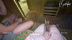 Boquete arriscado na sauna do hotel eu chupo estranho