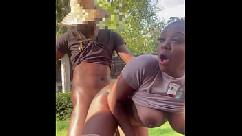 Careca baddie deja marie fode jardineiro