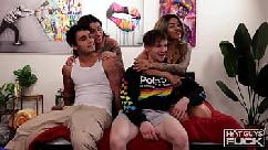 Há uma competição do caralho no set hoje dois studs corrida para foder e porca